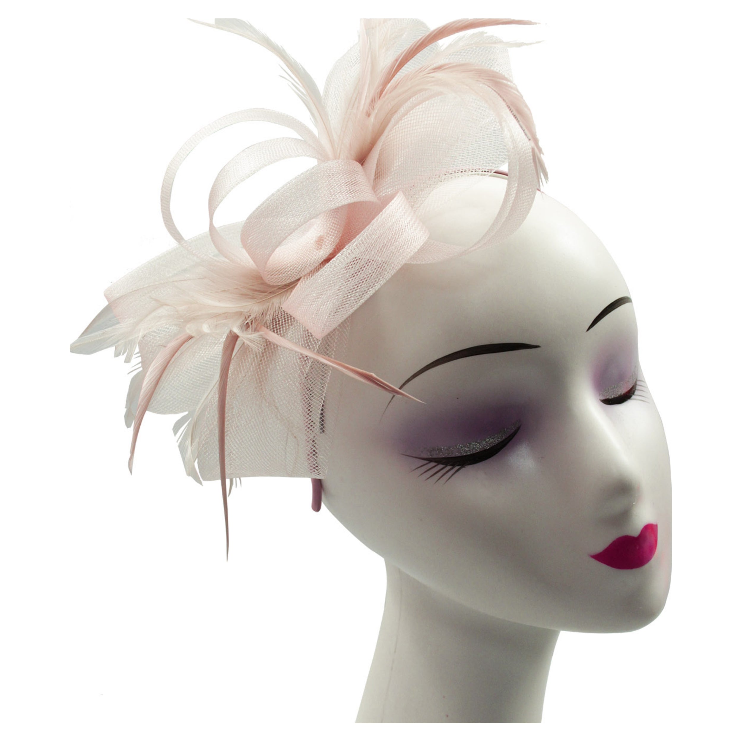 Loop Bow Fascinator with Feathers