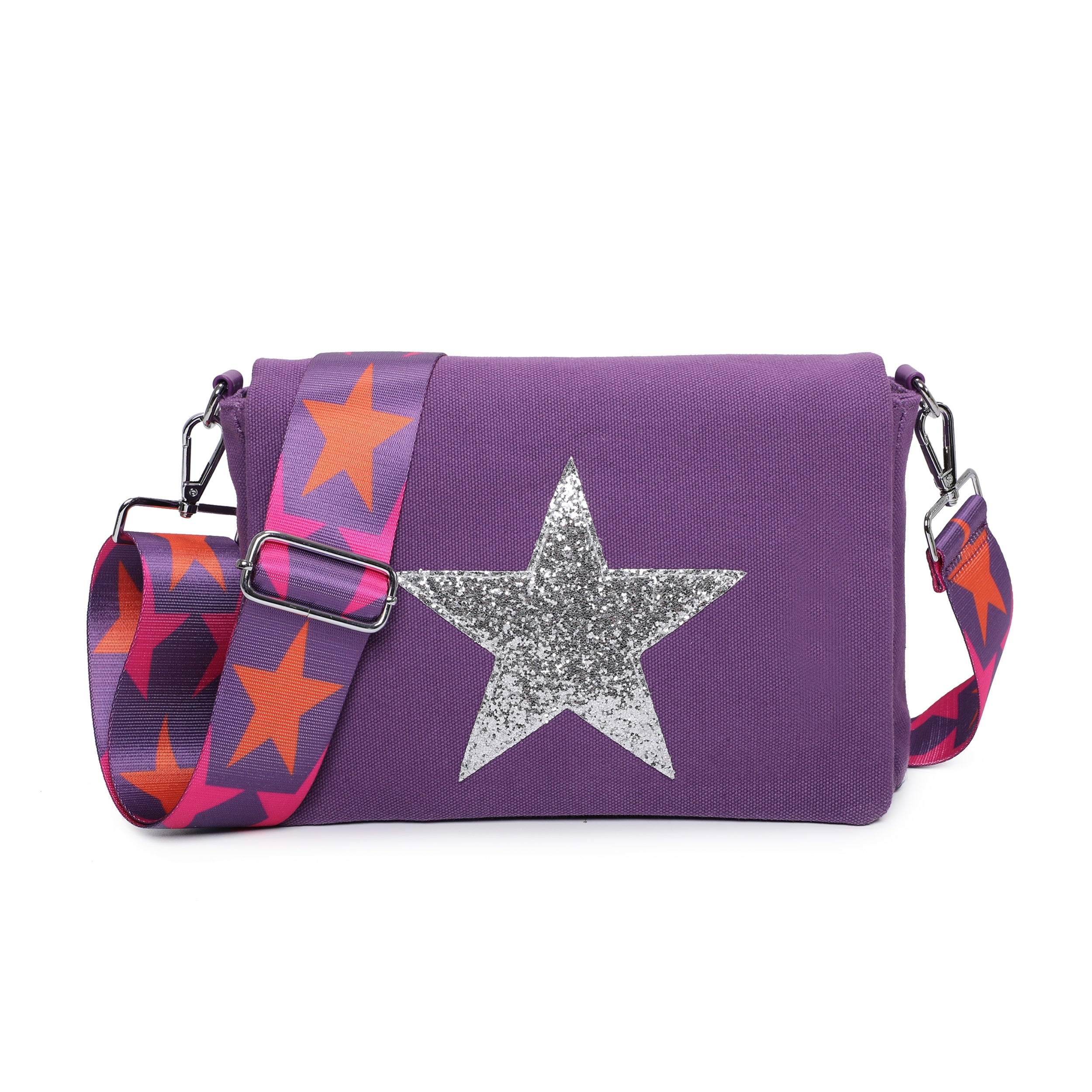 Glitter Encrusted Star Crossbody Bag
