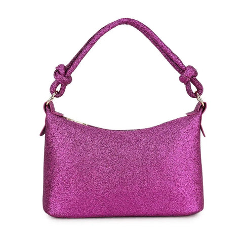 Small Handled Sparkle Glitter Clutch Bag