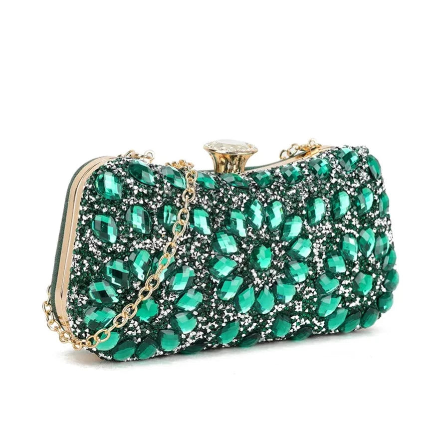 Diamante sales clutch bag