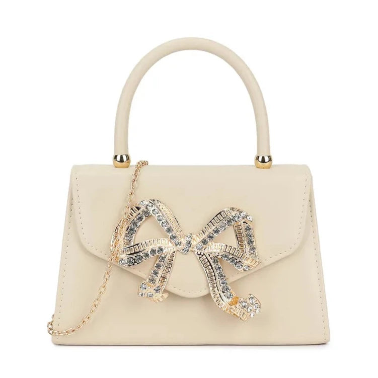 Top Handled Bow Clutch Bag