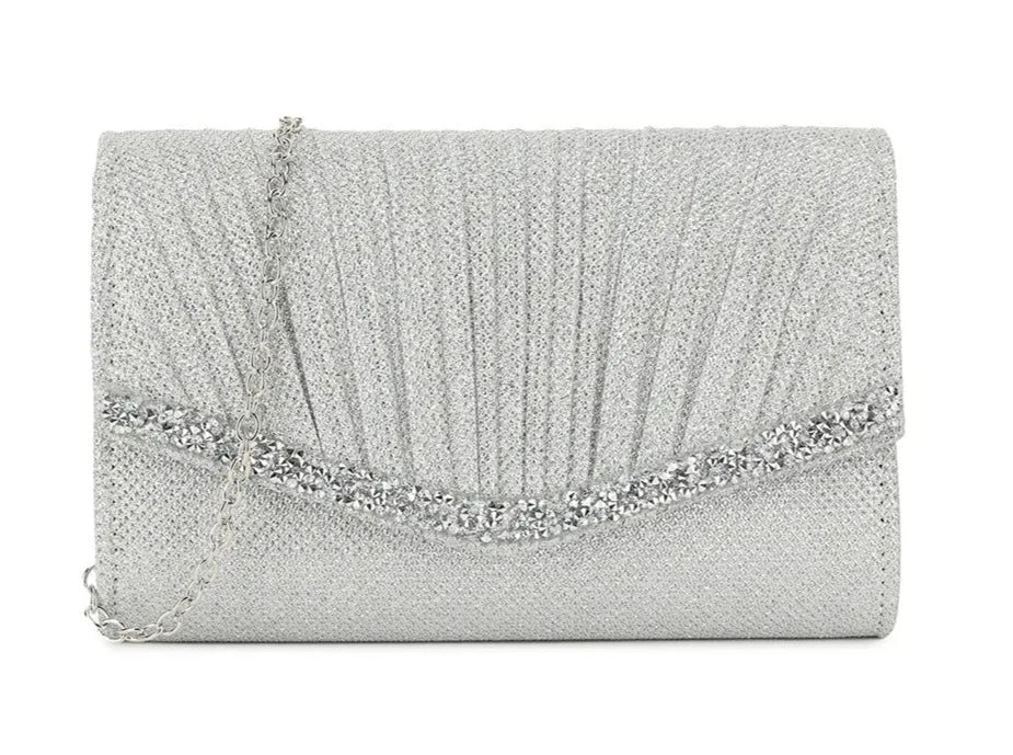 Glitter Envelope Clutch Bag